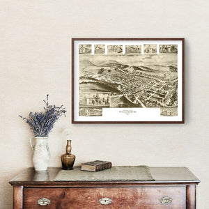 Vintage Map of Williamsburg, Pennsylvania 1906