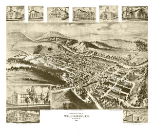 Vintage Map of Williamsburg, Pennsylvania 1906