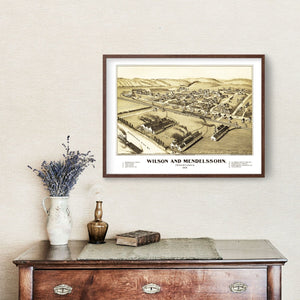 Vintage Map of Wilson & Mendelssohn, Pennsylvania 1902