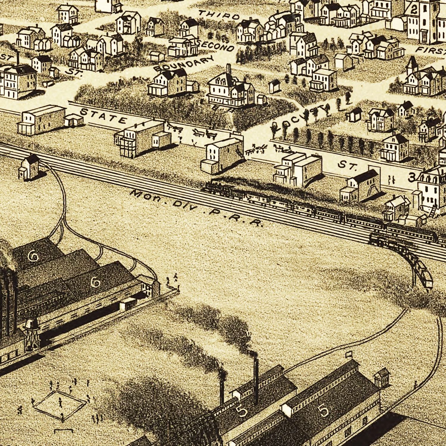 Vintage Map of Wilson & Mendelssohn, Pennsylvania 1902