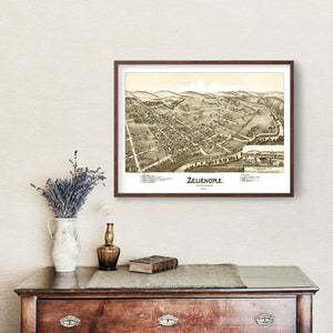 Vintage Map of Zelienople, Pennsylvania 1901