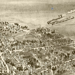 Vintage Map of Elkton, Maryland 1907
