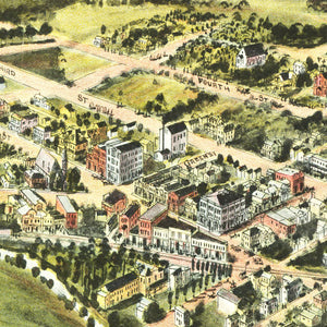 Vintage Map of Oakland, Maryland 1906