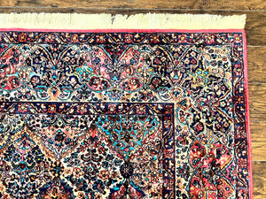 Karastan Rug 8.8 x 15, Multicolor Panel Kirman Rug #717, Large Wool Karastan Carpet, Vintage Multipanel Kirman, Original 700 Series