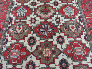 4' X 6' Antique Handmade Turkish Anatolian Wool Rug Vegetable Dyes