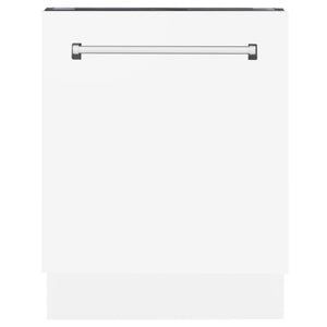 24" Dishwasher with White Matt panel, Stainless Tub, DWV-WM-24