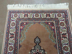 3' X 4' Vintage Handmade Turkish Kayseri Wool Cotton Rug Carpet Camel Hair Nice