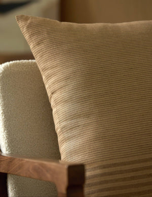 Striped Linen Throw Pillow