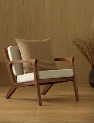 Striped Linen Throw Pillow