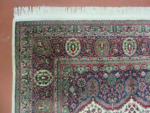 4' X 6' Vintage Fine Handmade Turkish Floral Oriental Wool Rug detailed Organic