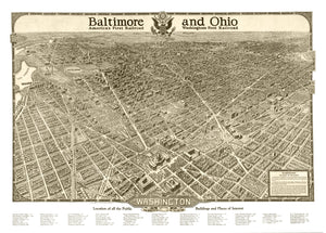 Vintage Map of Washington,  1923