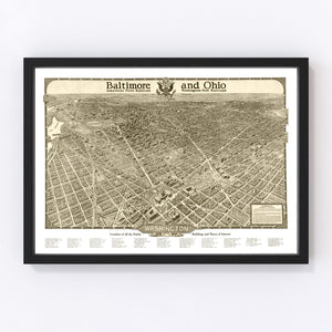 Vintage Map of Washington,  1923