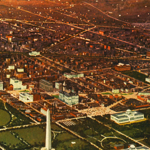 Vintage Map of Washington, D.C., Washington DC 1916