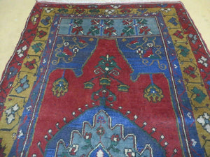 4' X 8' Vintage Handmade Turkish Kazak Pattern Wool Rug Carpet Nice # 105