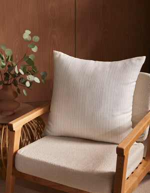 Striped Linen Throw Pillow