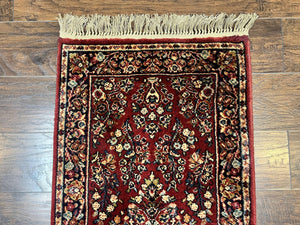 Antique Karastan Runner Rug 2x12, Karastan Sarouk #785, Original Collection, 700 Series, 2 x 12 Runner for Hallway, Wool Karastan Rug, Rare