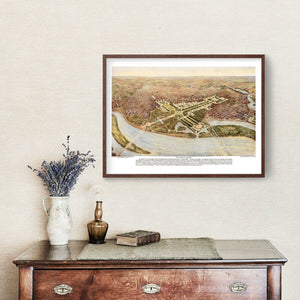 Vintage Map of Washington,  1915