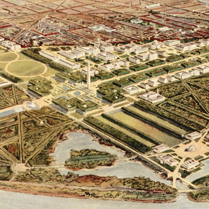 Vintage Map of Washington,  1915