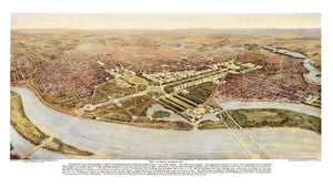 Vintage Map of Washington,  1915