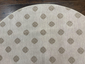 Round Power Loomed Rug 5x5, Contemporary Modern Round Carpet, 5ft Round