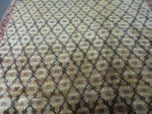 4' X 6' Handmade Indian Allover Wool Rug Camel Hair Color #119