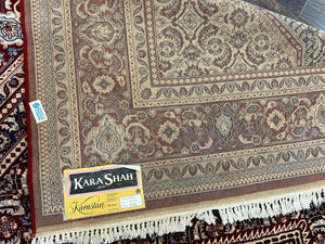 Karastan Rug 8x10, Kara Shah Red Bidjar, Belgium Power Loomed Rug, Wool Pile Karastan Rug, Vintage