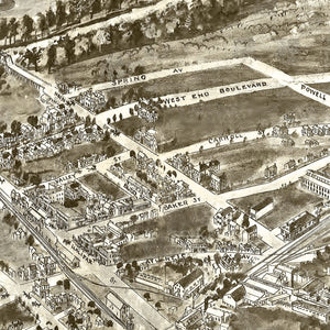 Vintage Map of Emporia, Virginia 1907