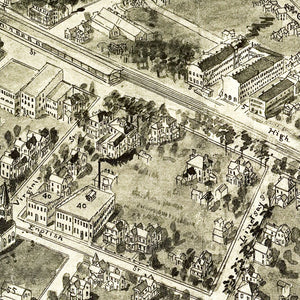 Vintage Map of High Point, North Carolina 1913