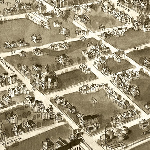 Vintage Map of Statesville, North Carolina 1907