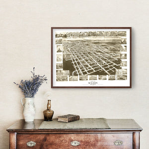 Vintage Map of Wilson, North Carolina 1908