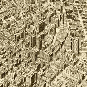 Vintage Map of Atlanta, Georgia 1919