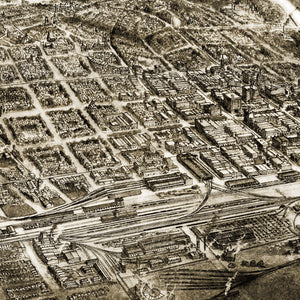 Vintage Map of Macon, Georgia 1912