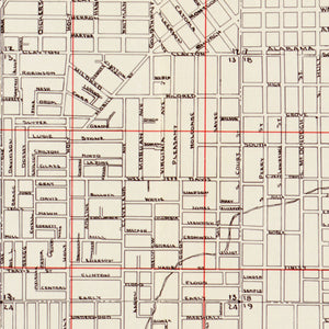 Vintage Map of Montgomery, Alabama 1956