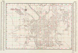 Vintage Map of Montgomery, Alabama 1956