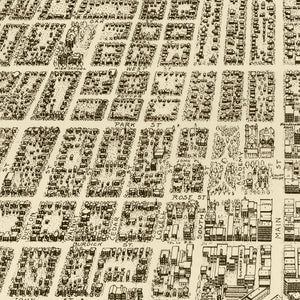 Vintage Map of Kalamazoo, Michigan 1908