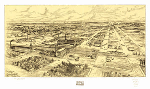 Vintage Map of MIlwaukee, Wisconsin 1906