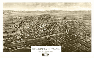 Vintage Map of Billings, Montana 1904
