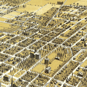 Vintage Map of Salem, Oregon 1905