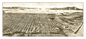 Vintage Map of Berkeley, California 1909