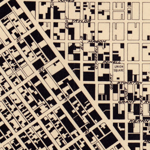 Vintage Map of San Francisco, California 1908