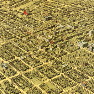 Vintage Map of San Jose, California 1901