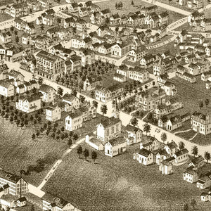 Vintage Map of Pittsfield, New Hampshire 1884