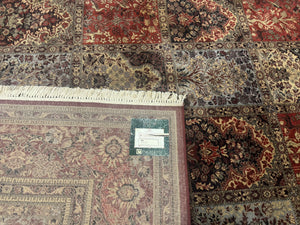 Couristan Rug 10x14, Belgium Power Loomed Carpet, Vintage Wool Oriental Rug, Multicolor Panel Design, 10 x 14 Room Sized Rug