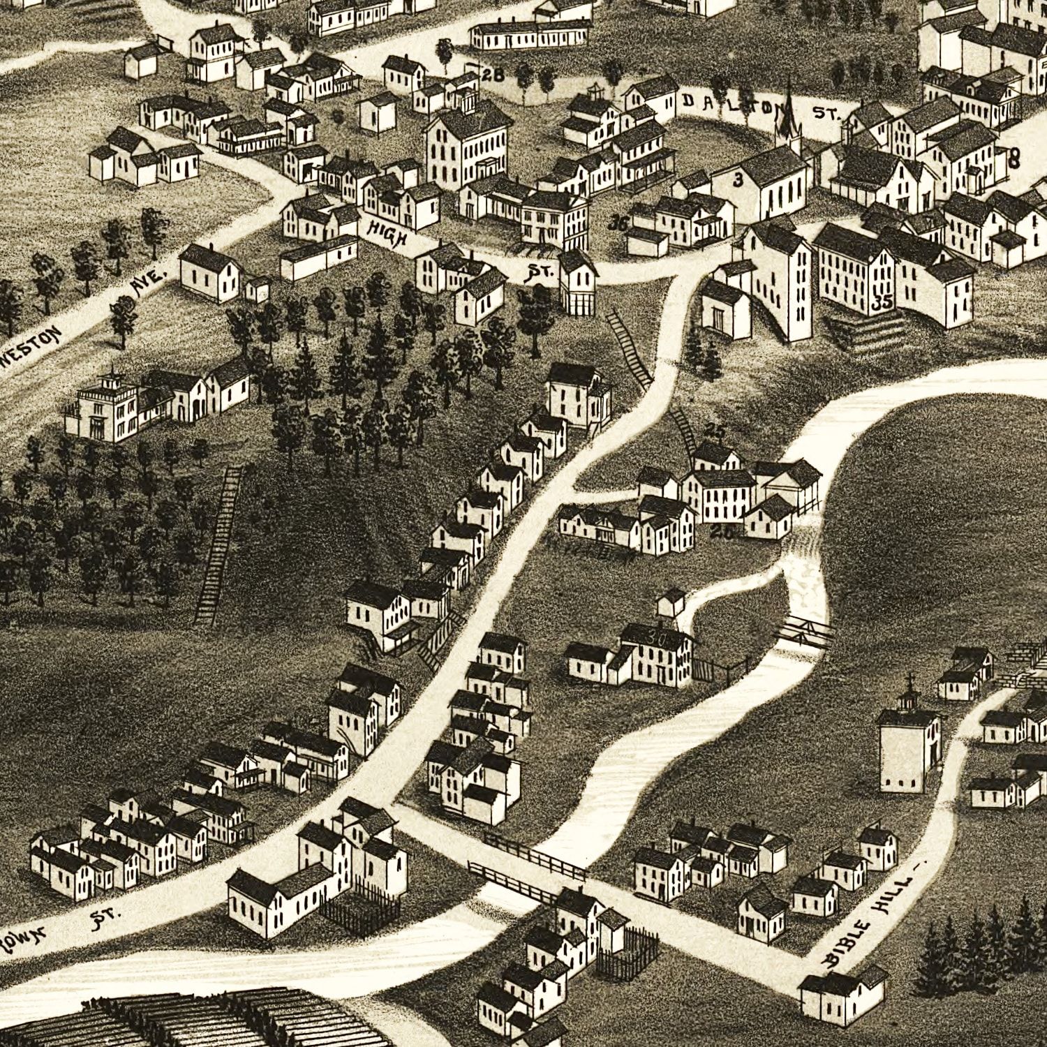 Vintage Map of Whitefield, New Hampshire 1883