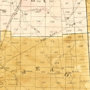 Vintage Map of Crawford County, Pennsylvania 1839