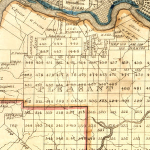 Vintage Map of Warren County, Pennsylvania 1838