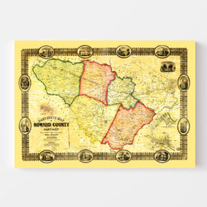 Vintage Map of Howard County, Maryland 1860