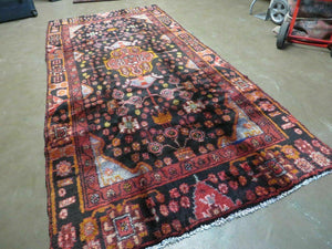 4' X 10' Antique Handmade Tribal Turkish Oriental Floral Wool Rug Organic Nice