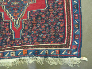 4' X 5' Antique Handmade Turkish Wool Kilim Flat weave Rug Blanket Tribal