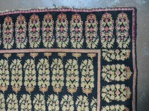 4' X 9' Antique Karabagh Caucasian Rug Handmade Wool Carpet Organic Dyes Nice